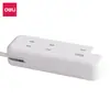 Regleta Bao Deli LX4001 con 2 juegos de enchufes de 2 contactos y Tipo-C, regleta portátil con almacenamiento de cable retráctil para viajes