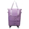 Bolsa de Viagem Grande Capacidade Roda Universal Estudante Viagem de Negócios Bolsa de Armazenamento para Maternidade Impermeável Separação Seco e Molhado Expansível Bolsa de Bagagem
