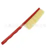 Herramientas para Apicultura Cepillo para Apicultura Cepillo para Abejas de Alambre de Plástico de una Sola Fila Cepillo para Abejas de Crin de Caballo Cepillo para Abejas de Alambre de Plástico con Mango Rojo