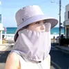 Chapéu de Sol Floral Novo 2026, Chapéu de Sol, Chapéu para Ciclismo ao Ar Livre, Proteção para Pescoço e Rosto, Chapéu de Colher Chá, Chapéu de Sol de Verão