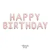 Globos de Foil de Cumpleaños con Letras Impresas de Colores Versión Americana de 16 pulgadas Set de Globos para Decoración de Fiesta de Cumpleaños Infantil