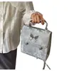 Mochila Coreana de Nicho Feminina 2024 Nova Moda Satchel de Alta Qualidade Pequena Bolsa Quadrada Casual Versátil Bolsa Transversal