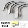 Canaleta de luz inclinada con forma de arco tan fina como el ala de una cigarra techo suspendido canaleta de luz reflectante techo con patrón sinuoso perfil de aluminio de techo luz lineal para lavado de paredes