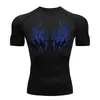 Camiseta Deportiva Transpirable de Secado Rápido Transfronteriza Capa Base para Correr Entrenamiento en Gimnasio para Hombres Mallas Elásticas Transpirables que Absorben el Sudor