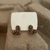 Pendientes Franceses de Otoño e Invierno Estilo Retro en Forma de Corazón con Flock Accesible Lujo Pendientes de Plata de Alta Gama Pendientes Sencillos Personalizados de Nicho para Mujer