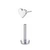 Aretes de Acero de Titanio, Piercings de Labio, Piercings de Lengua, Joyería para Piercings de Oreja, Accesorios Simples de Acero Inoxidable para Piercings, Venta al por Mayor Transfronteriza