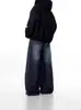 Jeans Masculino 2025 Primavera e Outono Estiloso Americano High Street Retro Calças de Pernas Largas Marca Tendência Casual Soltas Retas Calças Longas