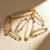 Accesorios de Joyería Europeos y Americanos Pines de Joyería de Acero Inoxidable Joyería Hecha a Mano para Bricolaje Accesorios de Clip de Papel Cuentas Colgantes Chapado en Oro de 18K