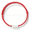 Pulsera de Oro Puro 999 con Cuentas de la Suerte, Hilo Rojo para el Año de Nacimiento, Mes Completo del Bebé, Adulto, Ceremonia de Apertura, Joyería de Oro, Regalo Casual