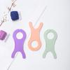 Tablero enrollador con forma de pez de punto de lana Herramientas de tejer DIY de lana Dispositivo de tejido a mano de suéter Tablero de hilo de colores