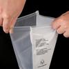 Bolsa con Cierre de Doble Color Blanco Lechoso para Advertencia de PE, Doble Cara, 12 Micras, un Lado Transparente, un Lado Blanco Lechoso, Bolsa de Embalaje para Ropa, Disponible