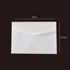 Logotipo de envelope de papel fresco e simples cartão postal translúcido fosco cartão de convite em branco hot stamping