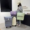 Bolsa de viagem portátil para curta distância, seca e molhada, separada, à prova d'água, bolsa de ginástica para ioga, bolsa de bagagem feminina dobrável, de grande capacidade estendida