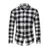 Comercio Exterior al por Mayor 2025 Camisa a Cuadros para Hombre Estilo Hong Kong Ropa Exterior Estilo Coreano de Moda Celebridad de Internet Camisa de Manga Larga Camisa Dropshipping