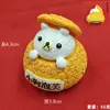 Lembrancinhas Surpresa do Tiktok Exclusivamente para Lanches de Simulação de Desenhos Animados, Receitas de Resina, Ímãs de Geladeira, Artesanato de Resina de Alto Valor