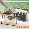 Bolsa de almacenamiento a prueba de polvo y humedad para armario, organizador colgante de cuero transparente a prueba de moho e impermeable, herramienta de almacenamiento para el hogar