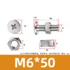Tornillo y Tuerca Combinación de Dos Piezas para Máquina de Mascarillas y Luminarias, Acero Inoxidable 304 Tornillo y Tuerca