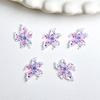 Nuevos accesorios para uñas de flor de lirio de cristal de hielo con tallado suave, resina degradada, flor de simulación, accesorios para uñas súper hada DIY