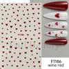 Pegatinas Transfronterizas para Uñas Nuevas Corazón Romántico del Día de San Valentín Rosa Rojo Tamaño Corazón Corazón Melocotón Pegatinas Adhesivas para Uñas
