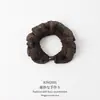 Elástico de cabelo de renda bicolor com bolinhas estilo coreano e japonês, estética de nicho de alta qualidade, adequado para rabos de cavalo, faixa de cabelo de tecido xadrez para mulheres