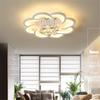 Luminária de teto de cristal para sala de estar moderna simples elegante casa 2022 nova luz de luxo criativa redonda luminária de quarto
