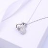 925 Sterling Silver Purse Pearl Chain Simples Elegante All-match High-end Style Clavícula Cadeia Shijia Pérola Jóias