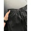 Estilo Old Money Calções Casuais Masculinos Verão Finos Sensação Fresca Calças Sociais Toque de Luxo Calças Retas Listradas de Comprimento Médio Calças de Cinco Pontos