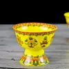 Cuenco de Cerámica de Xizang con Ocho Tesoros, Cuenco para Mesa de Restaurante, Cuenco Auspicioso de Ofrenda Estilo Xizang Ocho Estilos Étnicos, Taza de Té, Cuenco de Arroz con Té de Mantequilla