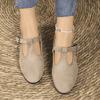 Sapatos Femininos de Tamanho Grande com Fivela Estilo Europeu e Americano Bico Fino Tamanho Grande Novos Sapatos de Bico Fino Atacado Transfronteiriço Salto Plataforma Baixo