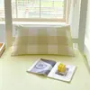 Nuevo modelo funda de almohada de algodón puro para dormitorio escolar, pieza única, funda de almohada 100% algodón 48*74 cm, venta al por mayor de ropa de cama