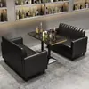 Juego de Mesa y Sillas para Bar y Restaurante, Restaurante Vintage de Hot Pot y Barbacoa, Juego de Sofás tipo Cabina para Cafetería de Postres