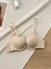 Lencería Sexy de Estilo Puro Deseo para Mujer Conjunto Push-up Soporte Lateral Anti-Caída Estampado de Leopardo Para Pechos Pequeños Para Verse Más Grandes Mujeres
