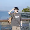 Suministro Directo de Fábrica Camiseta de Manga Corta Americana Cool con Protección Solar para Niños Verano Suelta Secado Rápido Camiseta de Media Manga para Niños