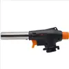 Maçarico de Gás Liquefeito para Uso Externo Queimador de Pelos de Porco Maçarico Doméstico Fogo de Alta Temperatura Pistola Spray de Cartucho Invertido Totalmente de Cobre