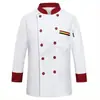 Ropa de Trabajo de Chef para Cocina Trasera de Restaurante y Cafetería Ropa de Trabajo de Manga Larga para Hombres Ropa de Chef para Restaurante de Hotel de Manga Corta Hecha a Medida para Hombres
