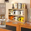Estante de almacenamiento de escritorio, organizador de tazas, estante para tazas de té en la encimera de la sala de estar, estante de almacenamiento y organización para vajilla, multicapa, gran capacidad