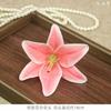Leyouyi Cola Macia Cabeça de Flor de Lírio Flor Acompanhante Caixa de Presente Guirlanda DIY com Flor Celebração Corsage Flor de Pulso Parede Fabricação