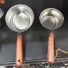 Pote de Óleo de Aço Inoxidável Mini Pote de Óleo Quente Drenar Óleo Cozido Pequeno Pote de Óleo Pote de Óleo com Cabo Longo Pote de Óleo Especial