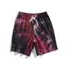 Shorts de verão estilo americano Calças de cinco pontas Tie-dye Graffiti Secagem rápida Calças de cinco pontas masculinas e femininas Calças de basquete soltas Calças de praia da moda