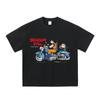 Camiseta de Hombre Oversize Street Anime Estampado de Personaje de Dibujos Animados Japoneses Algodón Suelto Manga Corta Modelos para Hombre y Mujer