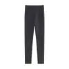 Leggings Térmicos de Lana Acanalada Gruesa con Forro Polar para Mujer, de Cintura Alta, para Otoño e Invierno, Pantalones de Capa Base para Dropshipping