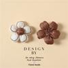 Accesorios DIY de Flores de Tela Hechas a Mano, Accesorios de Flor de Cinco Pétalos Estéreo Rellenos de Algodón, Accesorios para Ropa, Zapatos y Bolsos de Niños, Flores de Cerezo Bordadas