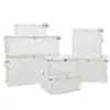 Caja de Almacenamiento de Plástico Impermeable Caja de Almacenamiento Transparente Plegable Juego de Siete Piezas Bolsa para Clasificar Ropa Bolsa de Ropa Bolsa de Almacenamiento