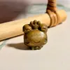 Escultura em Jacarandá Príncipe Sapo Fofo Acessórios DIY Contas de Buda Pulseira Acessórios Bolsa Corrente para Celular Pingente Venda por Atacado