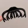 Grampo de Cabelo Elegante de Acrílico Formato Tubarão Grande Pegador para Mulheres com Acessórios de Cabelo de Luxo Adequado para Volume de Cabelo na Parte de Trás da Cabeça