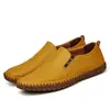 Mocasines de Primera Capa de Piel de Vaca sin Cordones de Moda Cruzados Talla Grande Formales Mocasines de Piel Zapatos Casuales Zapatos Perezosos Zapatos de Hombre