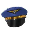 Gorras Militares Bordadas Transfronterizas, Gorras Azules de Copa Plana, Gorras de Capitán Marinero Europeas y Americanas Estilo Amazon para Adultos, Personalizables