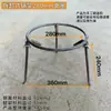 Soporte de Leña Tripodal de Tres Patas, Soporte Triangular para Estufa de Leña, Soporte para Olla de Hierro, Soporte de Acero Reforzado, Soporte Triangular