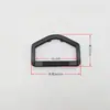 Anillo D de Plástico Fabricante Mayorista En Stock Hebilla Ajustadora en Forma de D Hebilla D Semicircular Hebilla Colgante de Cinco Puntas Hebilla de Presión de Plástico con Apertura Triangular