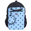 Linda mochila escolar estilo japonés con estampado, fresca, para estudiantes de secundaria y preparatoria, mochila de gran capacidad con lunares y bloques de color